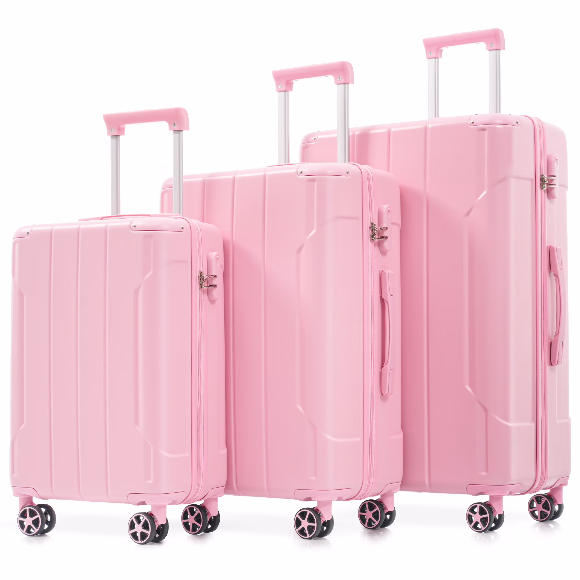 EUROCO 3 Piece Luggage Set, Expandable Hardshell Suitcase with TSA Lock and Double Spinner Wheels,ABS Lightweight Durable Travel luggage Set(20