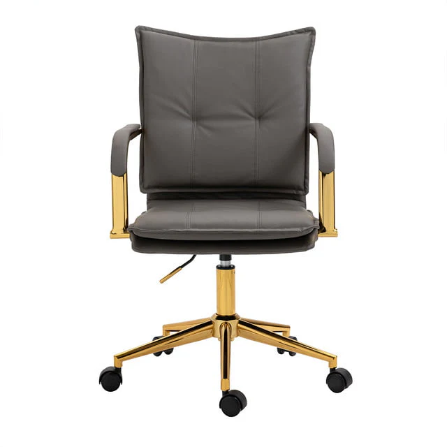MOJAY PU Leather Ergonomic Executive Office Desk Chair, Brown
