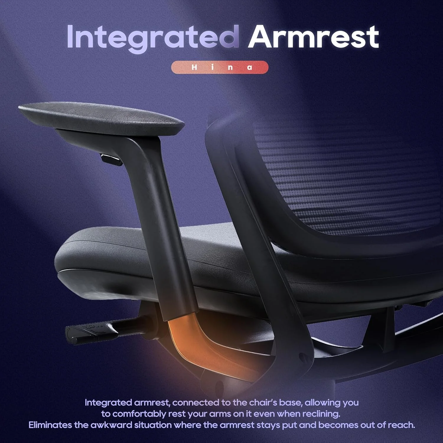 Ergonomic Office Chair, High Back Mesh Desk Chair with Adjustable Lumbar Support, Reclining Backrest, 4D Armrests, Breathable Mesh, Comfortable Computer Chair for Home Office, Work,Study