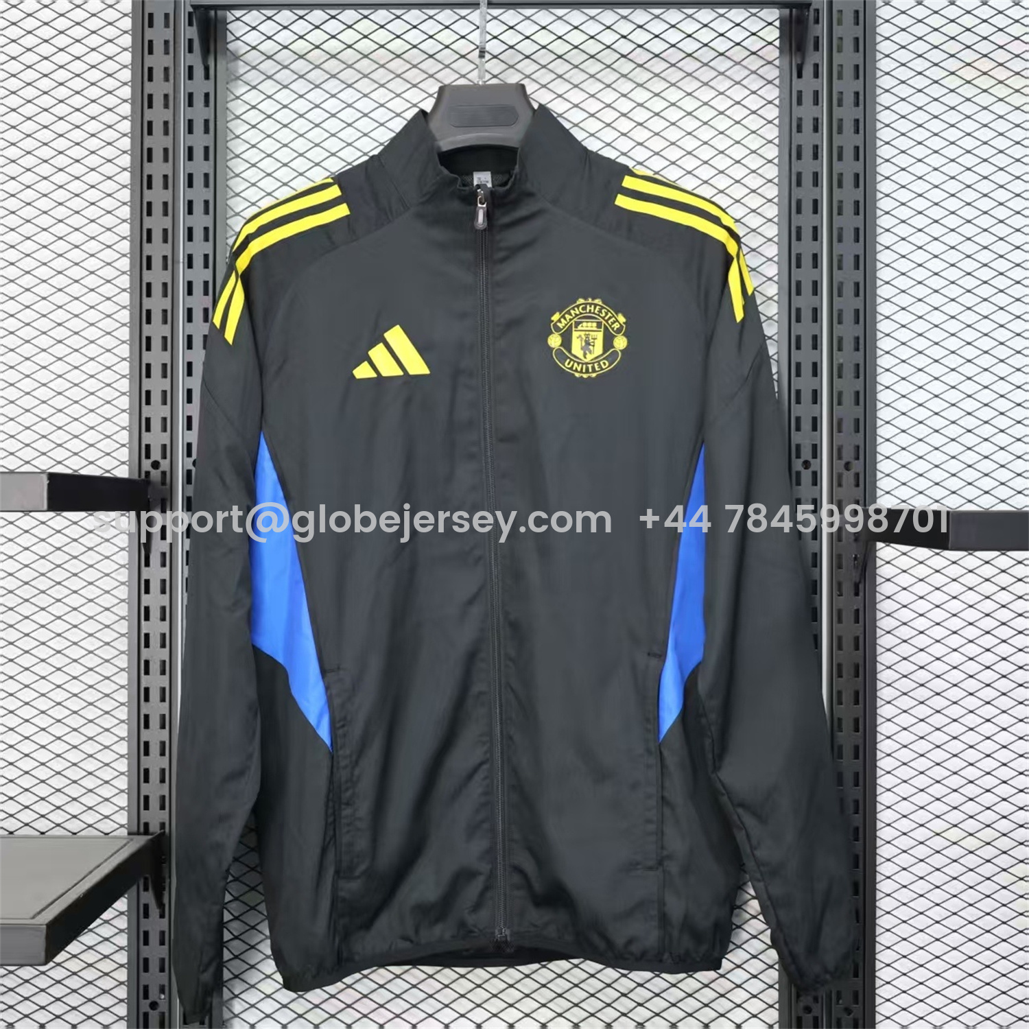 Manchester United 25-26 Black Windbreaker Jacket