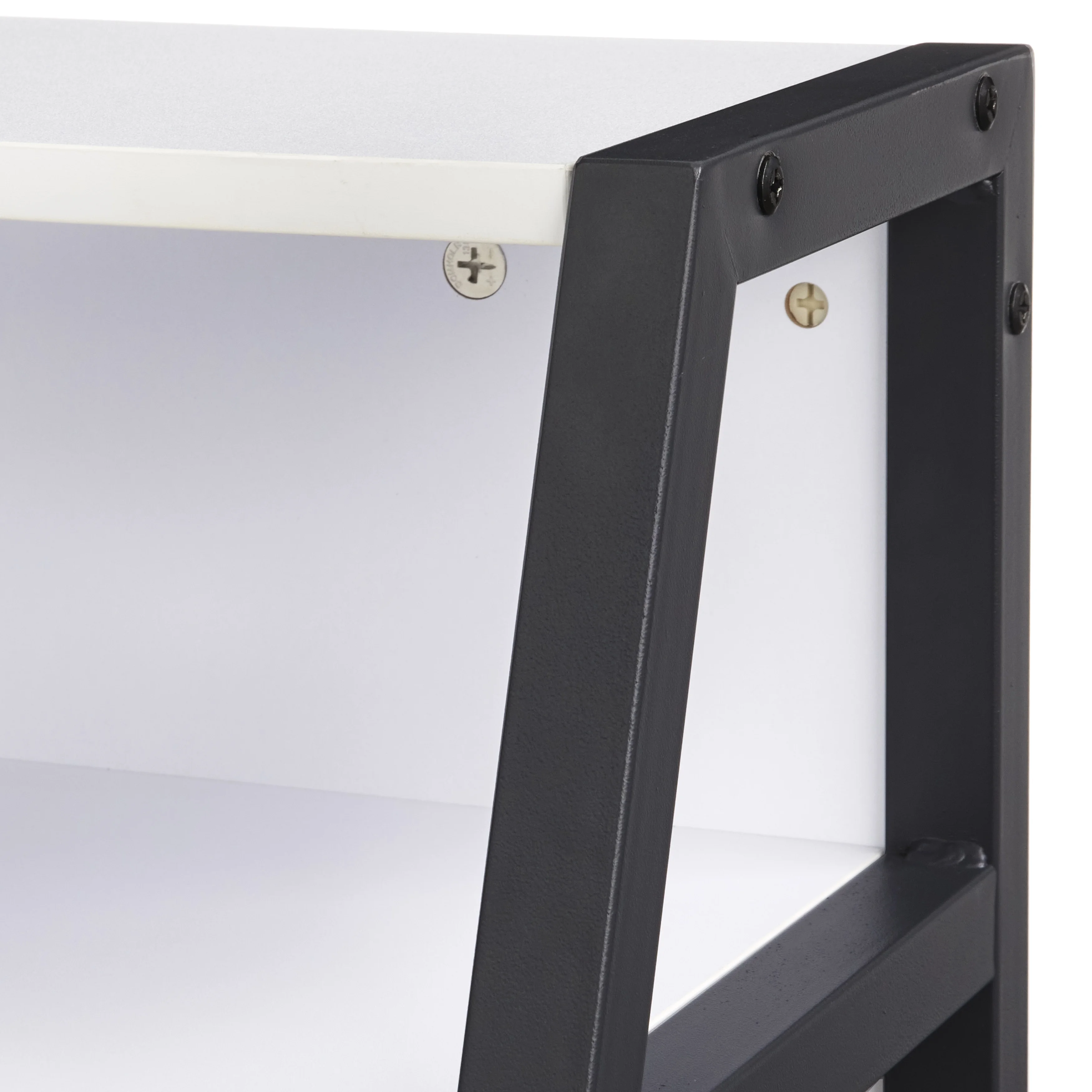 TMS Focus Kids Metal Frame Desk and Swivel Task Chair Set, Orange/White