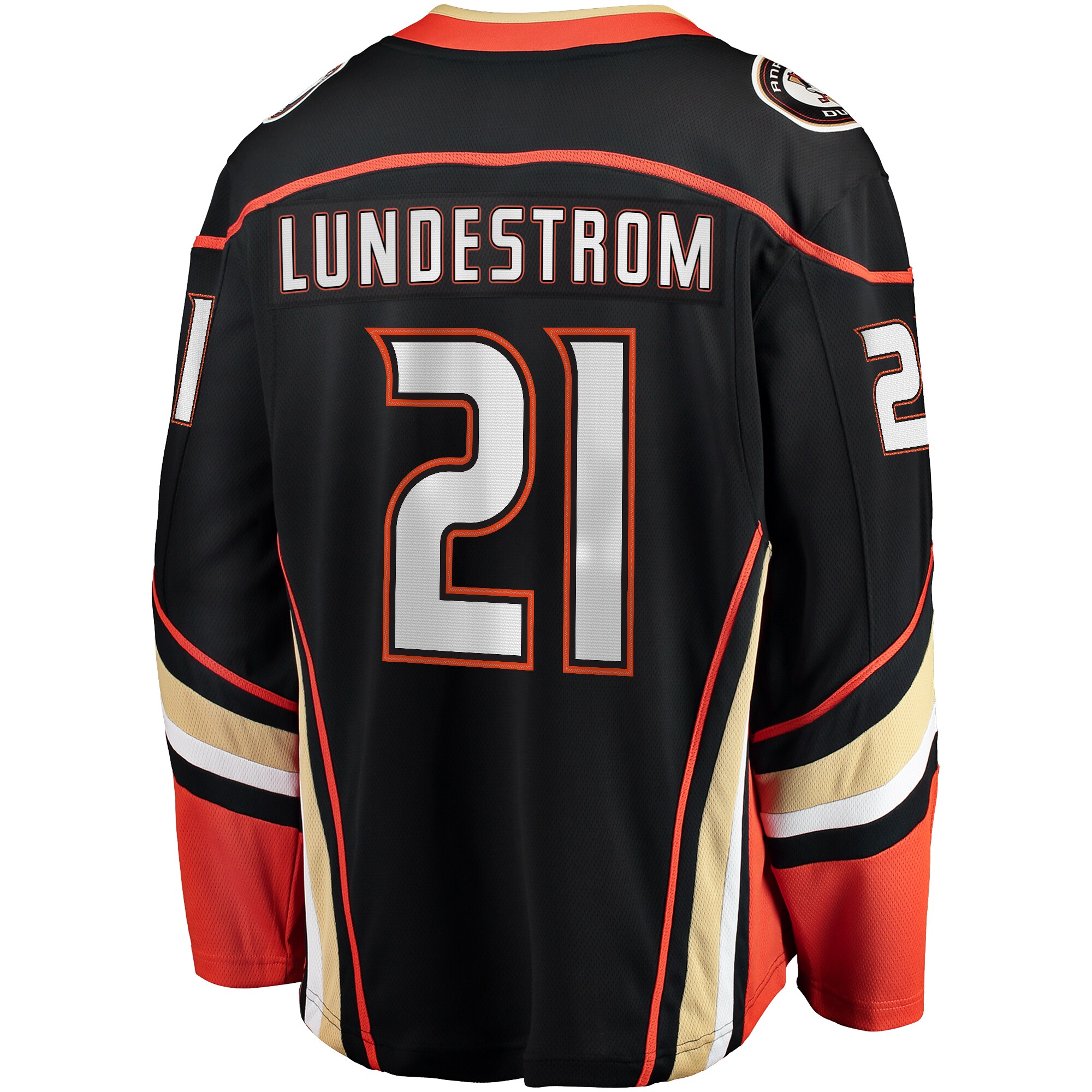 Isac Lundestrom Anaheim Ducks Fanatics Home Breakaway Jersey – Black