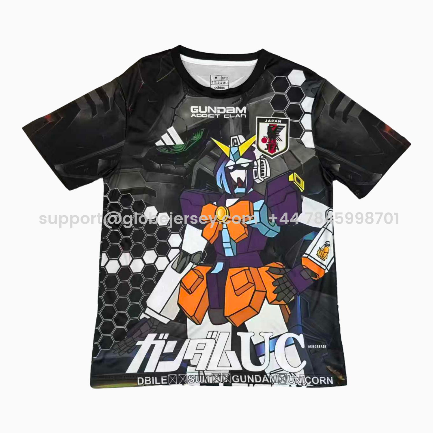 Japan 25-26 Gundam Black Special Jersey - Fans Version