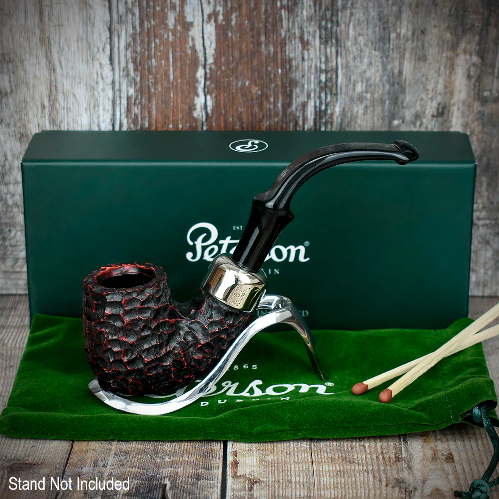 Peterson of Dublin System Rustic Briar Smoking Pipe - Shape No.312