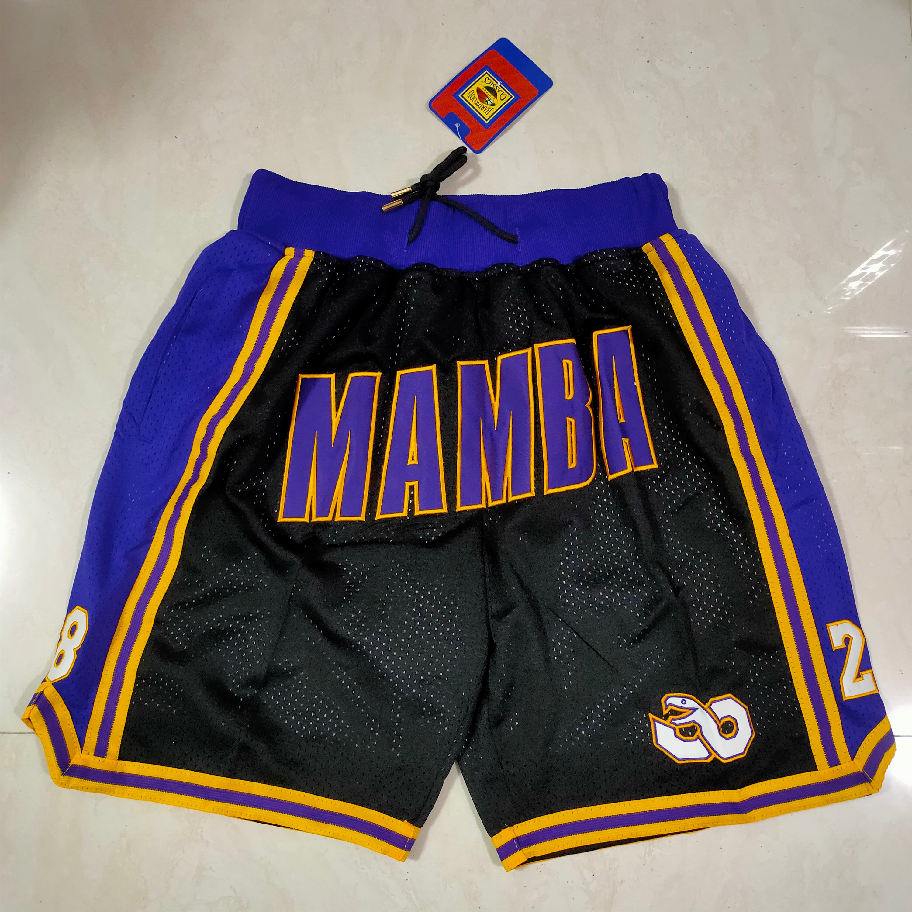 Los Angeles Lakers Mamba Black Gold 8-24 Pocket Pants
