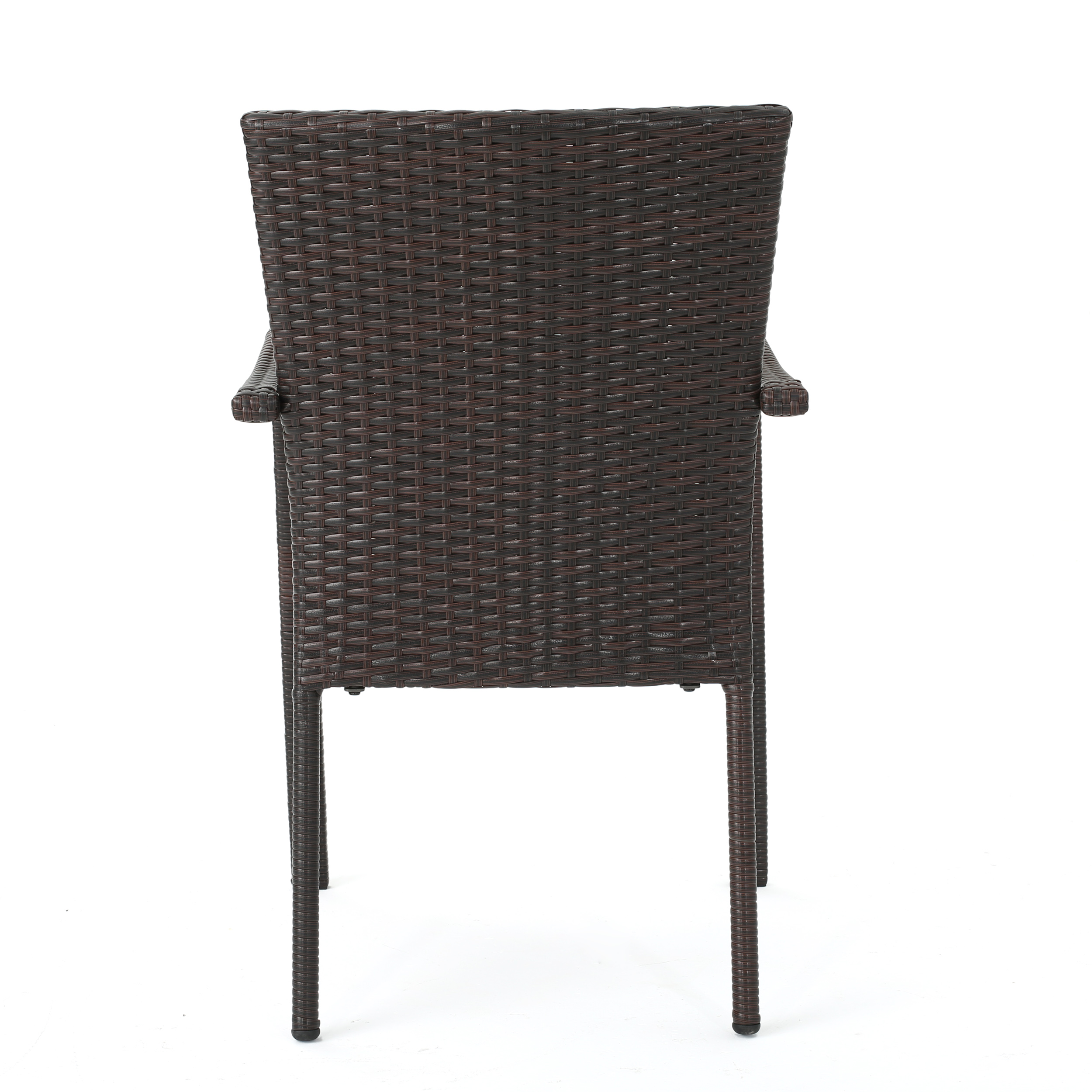 Jabari Outdoor Wood and Wicker Expandable 8 Seater Dining Set, Gray
