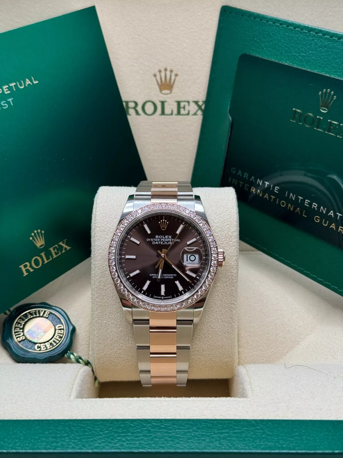 【Super Clone】RLX  Datejust 36mm 126281 Chocolate Dial Oyster Bracelet
