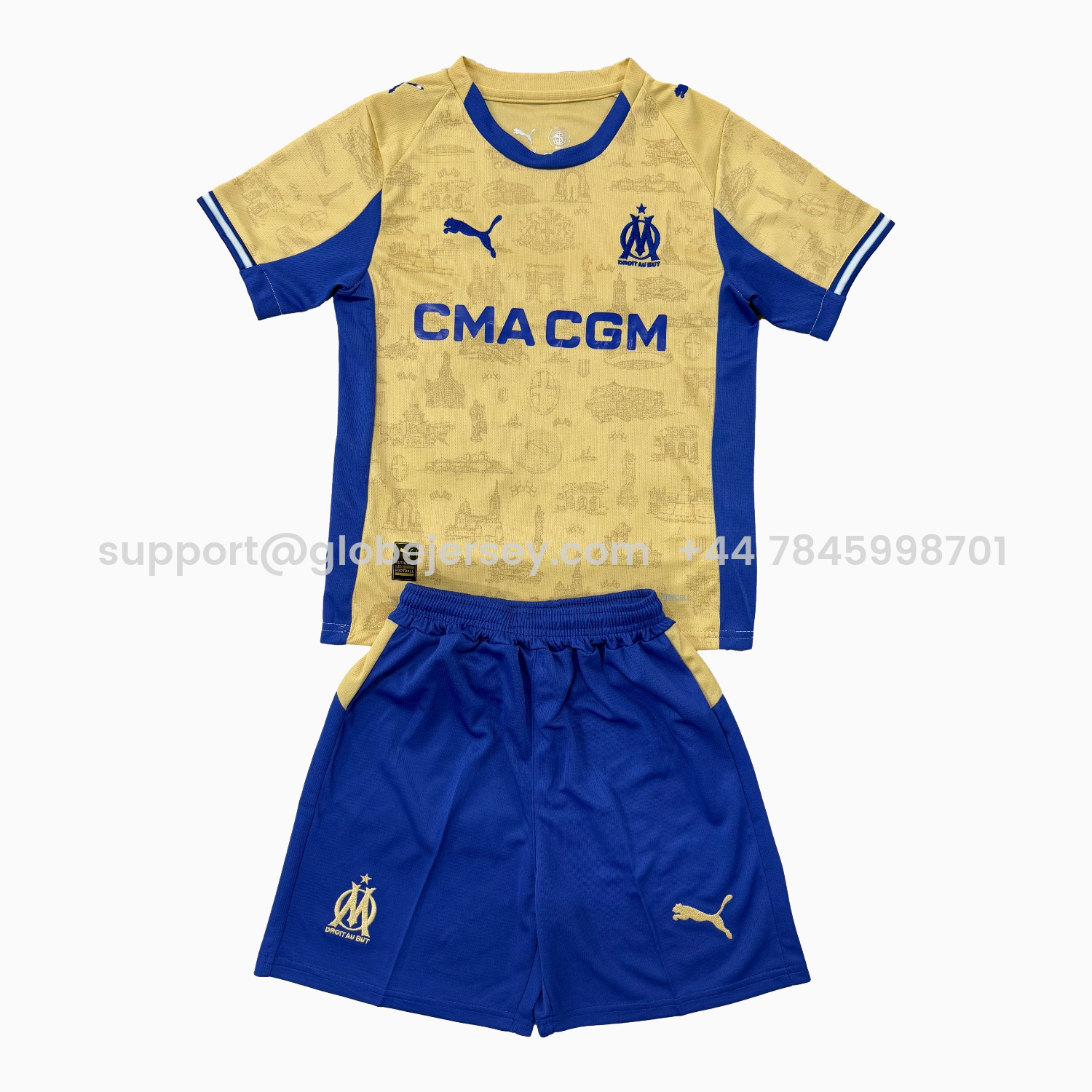Marseille 25-26 Fourth Men's Adult Jersey Set - Fans Version