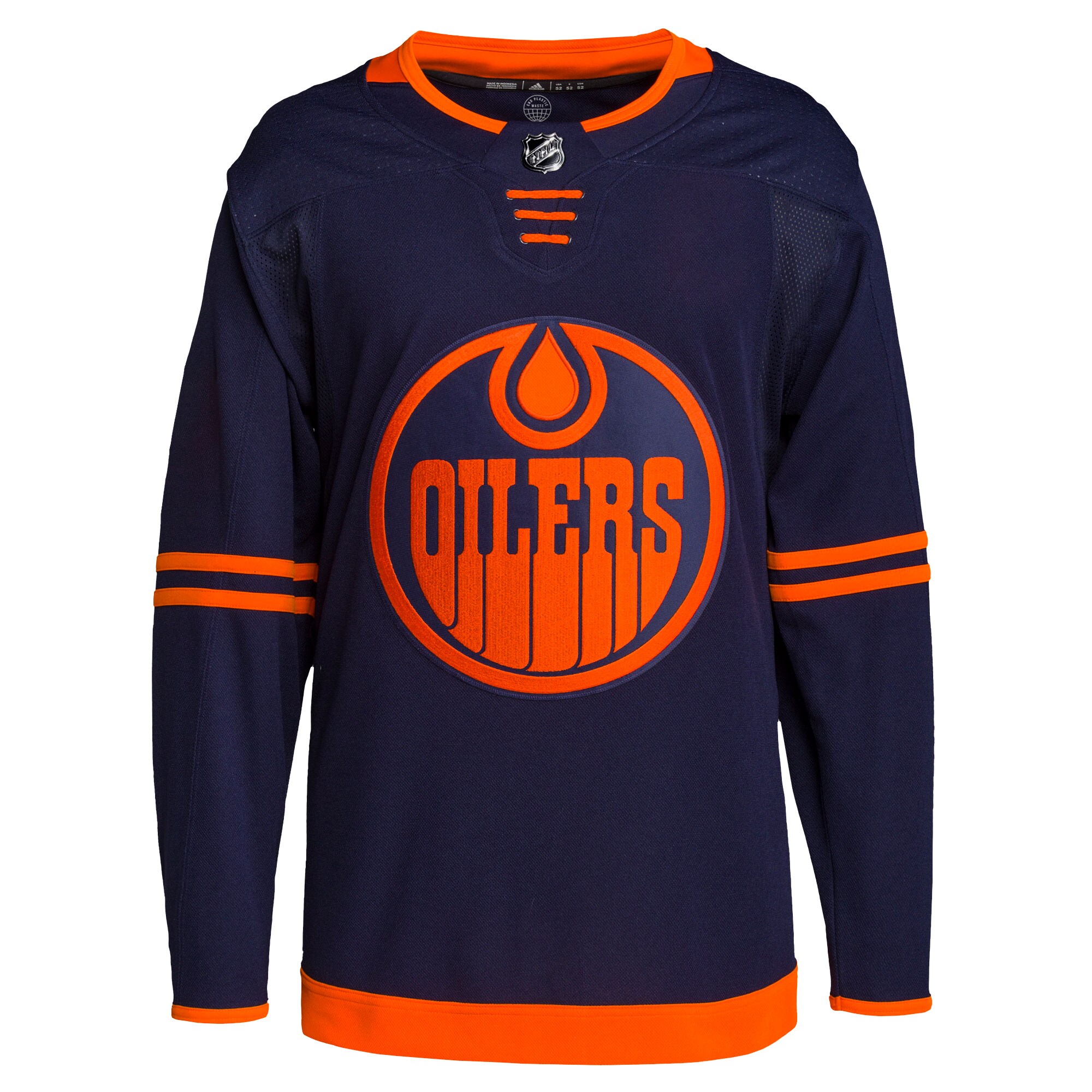 Edmonton Oilers  Men’s Alternate Primegreen  Blank Jersey – Navy