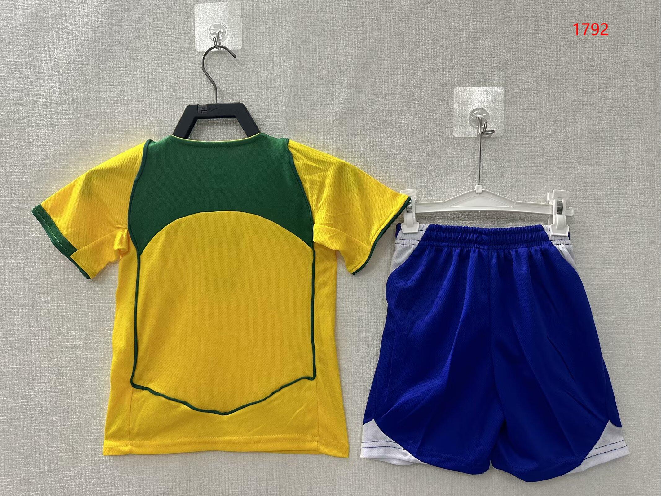 2004 Brazil Home Retro - Kids Jersey