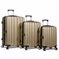 Dejuno Camden Hardside 3-Piece Expandable Spinner Luggage Set - Silver (20