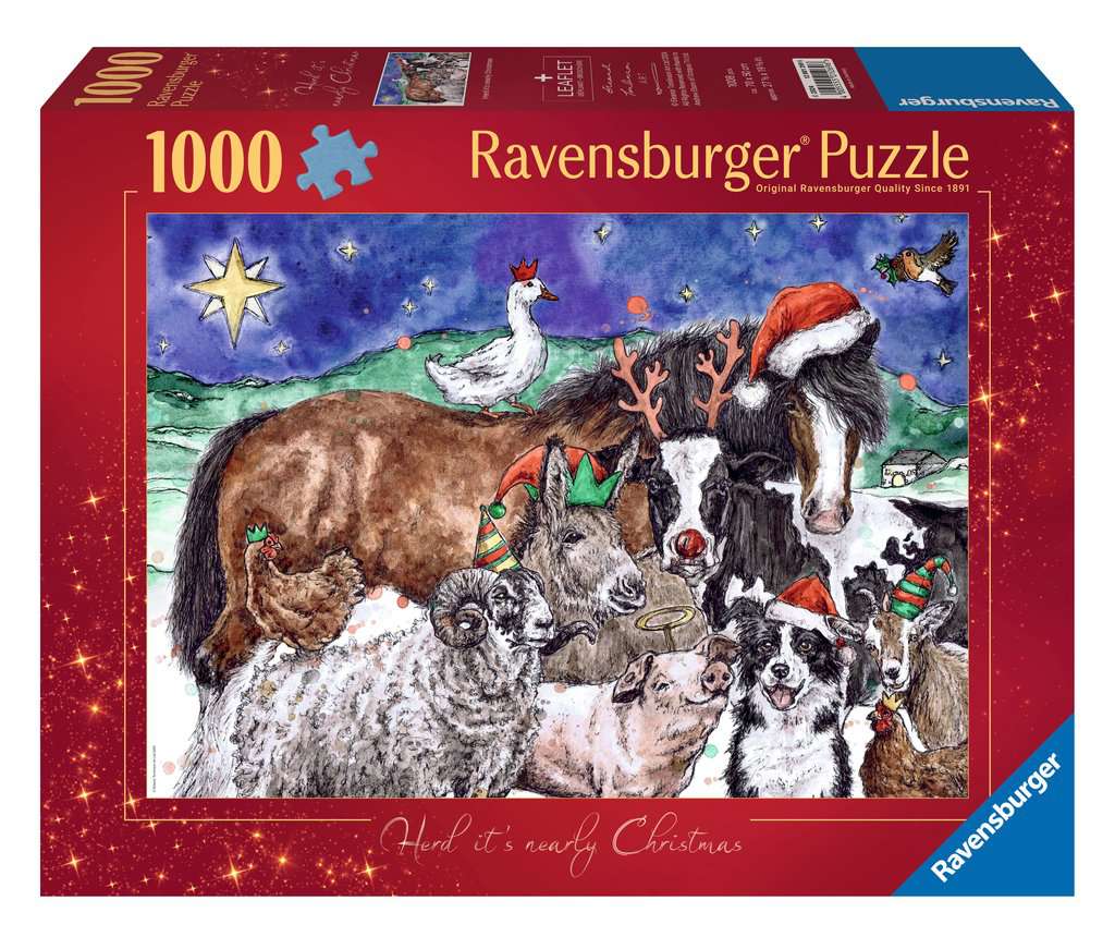 Herd it’s nearly Christmas – 1000 Piece Jigsaw Puzzle (Ravensburger)