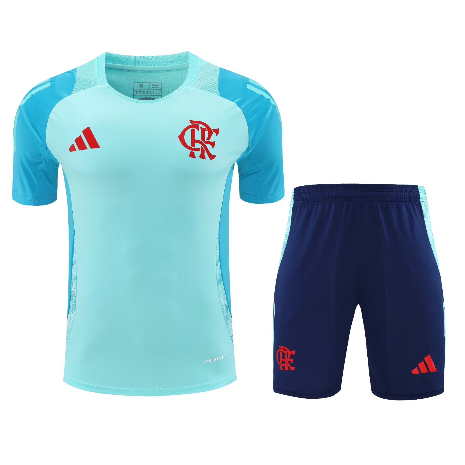 2025-26 Flamengo Training Jersey Light Blue - Adult Set