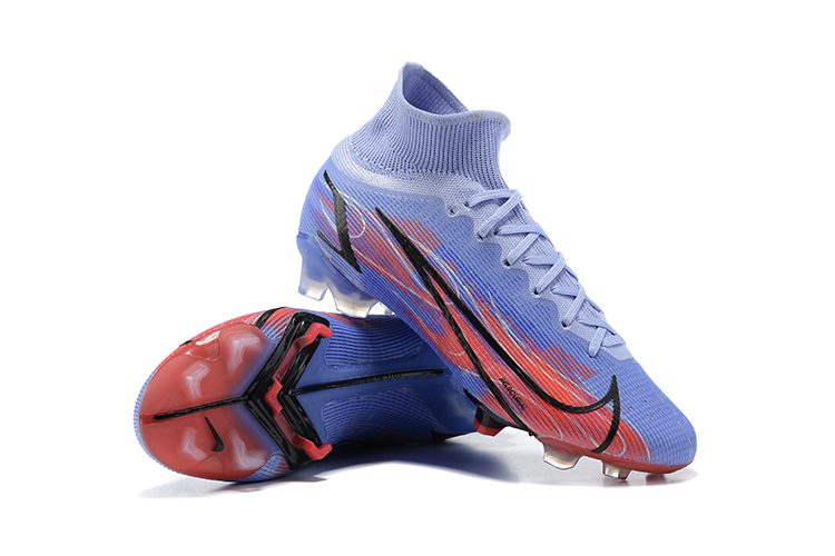 Assassin XIV High Top Mbappe Flames Exclusive Boots Fully Knitted Waterproof FG Football Shoes