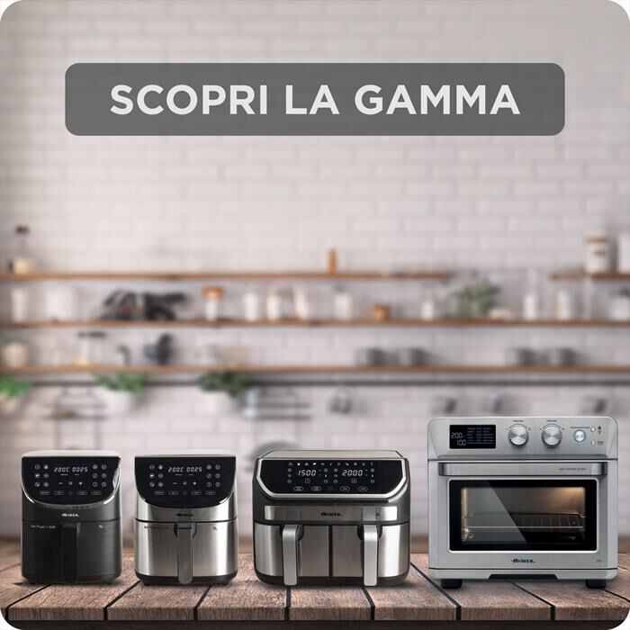 ARIETE - Friggitrice ad aria 4625-Nero, Argento