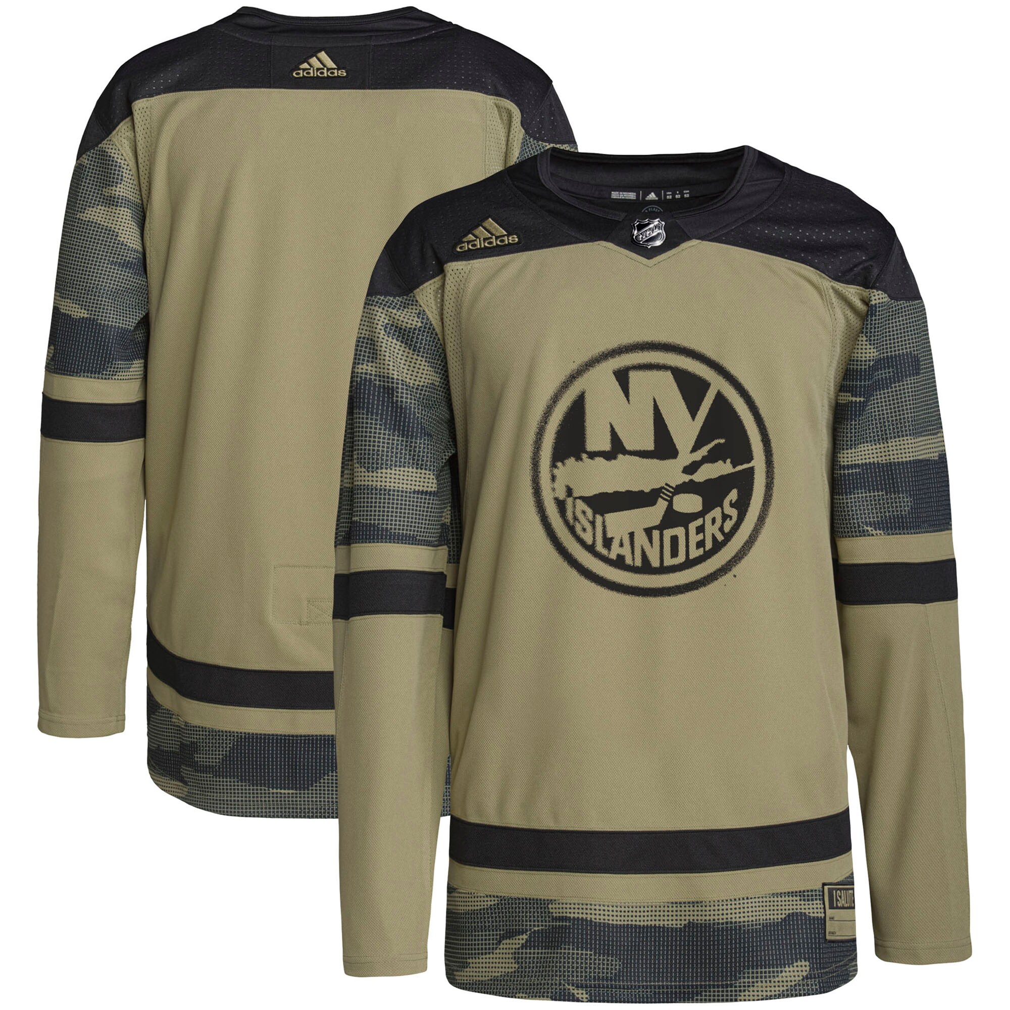 New York Islanders  Military Appreciation Team  Practice Jersey – Camo