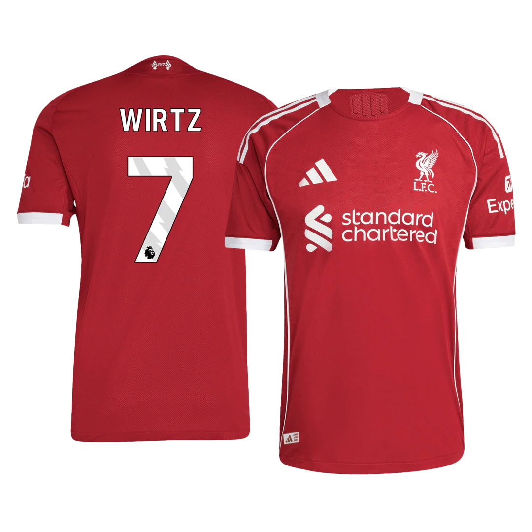 WIRTZ #7 Liverpool Home Player Version Soccer Jersey 2025/26
