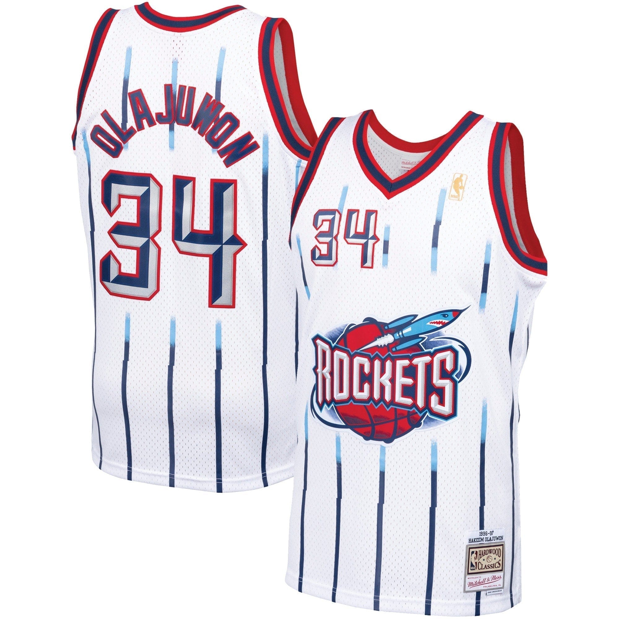 Hakeem Olajuwon Houston Rockets Throwback Jersey