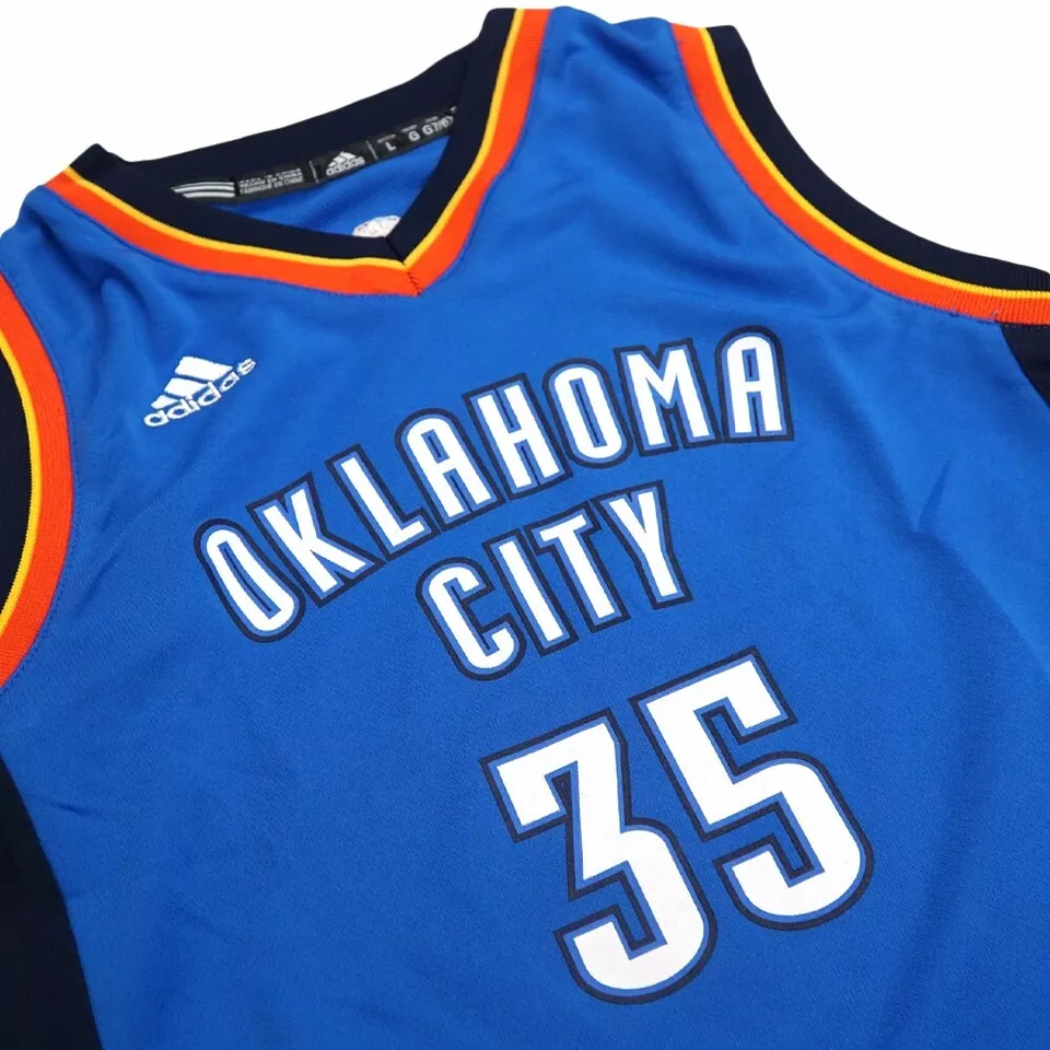 Kevin Durant Oklahoma City Thunder NBA adidas Replica Blue Jersey