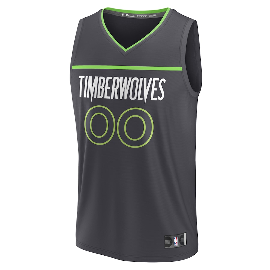 Youth Minnesota Timberwolves Fanatics Black Custom Fast Break Jersey - Statement Edition