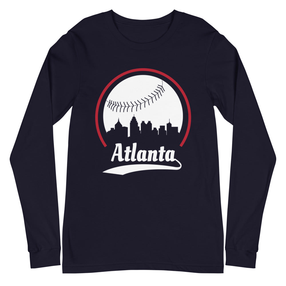 Atlanta Braves Long Sleeve Tee Shirt Unisex Cotton