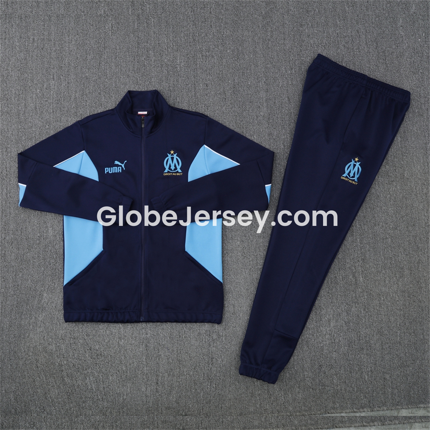 Marseille 25-26 Jacket Training Tracksuit - Deep Blue Jackets & Pants