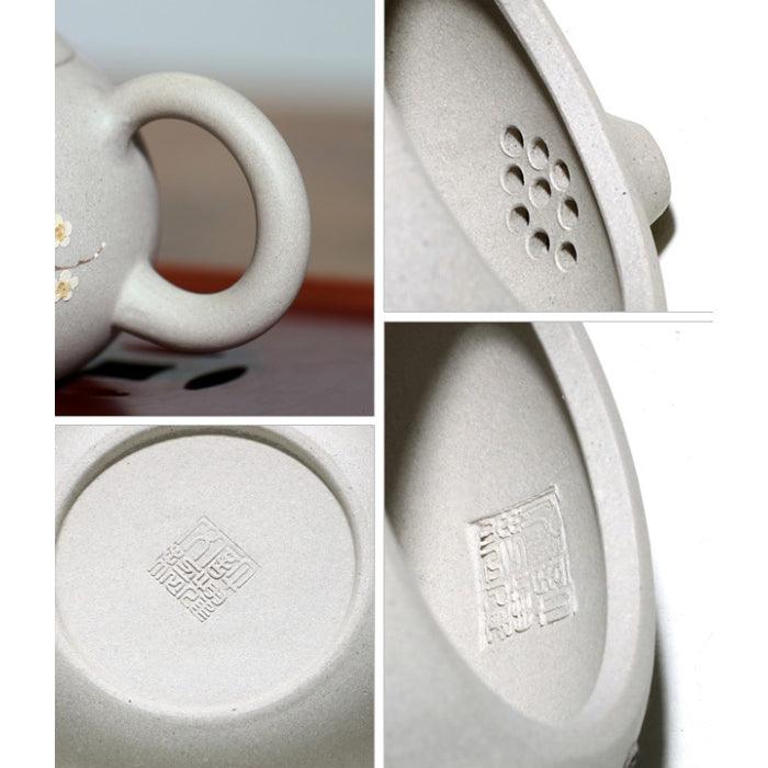 Yixing Teapot White Jade Duan Ni Clay 250ml