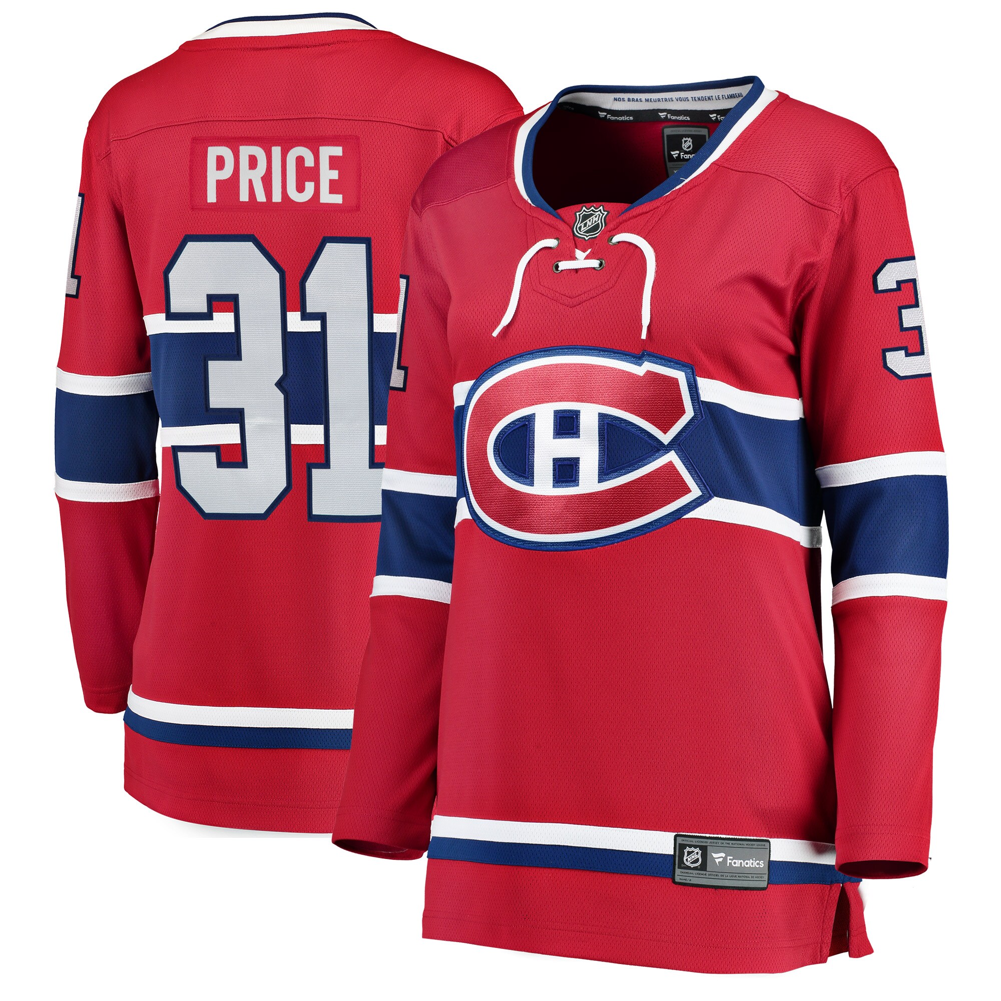 Carey Price Montreal Canadiens Fanatics Women’s Home Breakaway   Jersey – Red