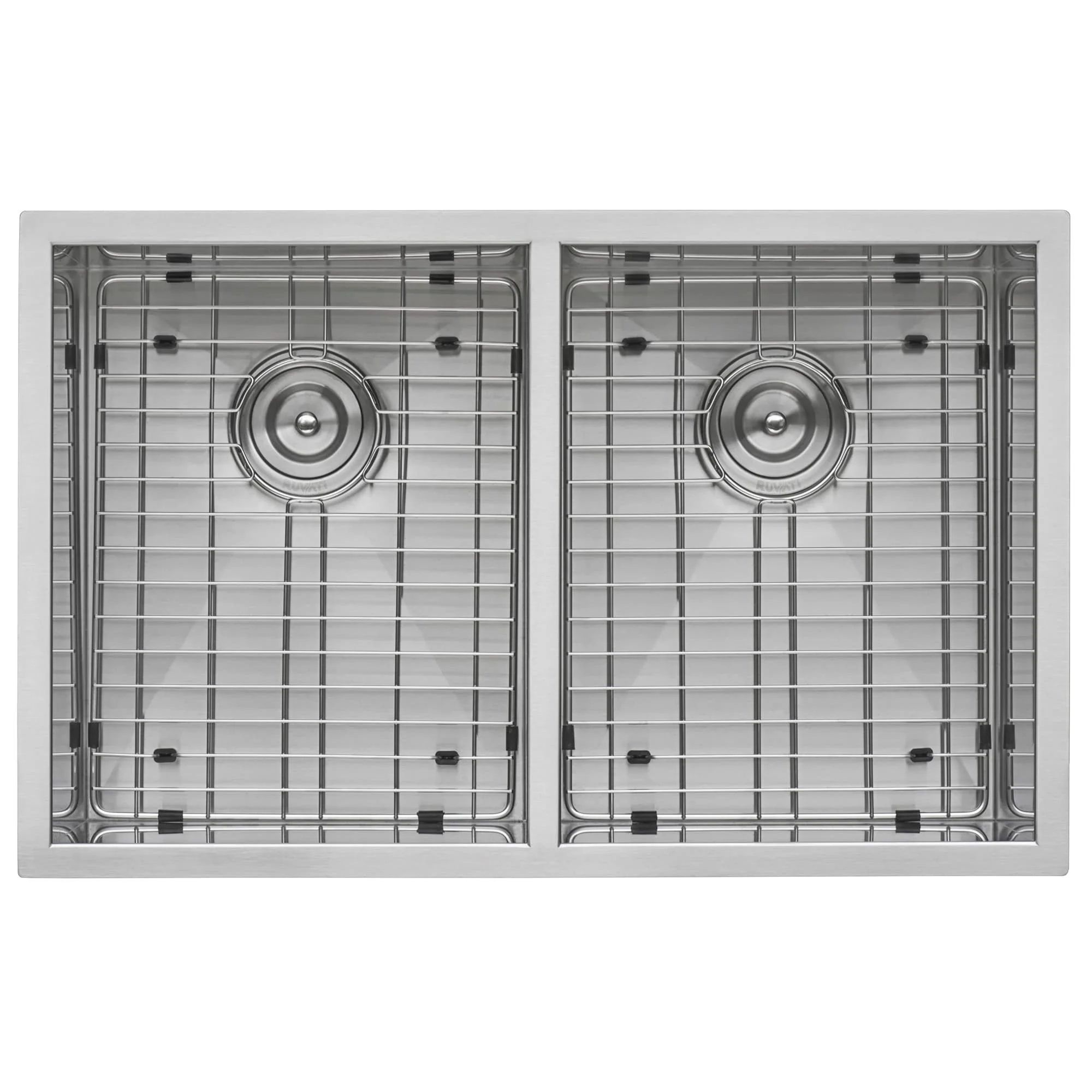 Ruvati RVH7350 Undermount 16 Gauge 30 in. Kitchen Sink Double Bowl