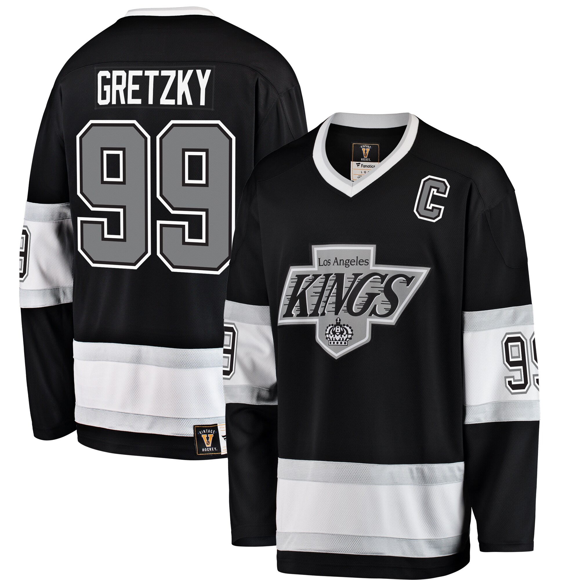 Wayne Gretzky Los Angeles Kings Fanatics Premier Breakaway Retired   Jersey – Black