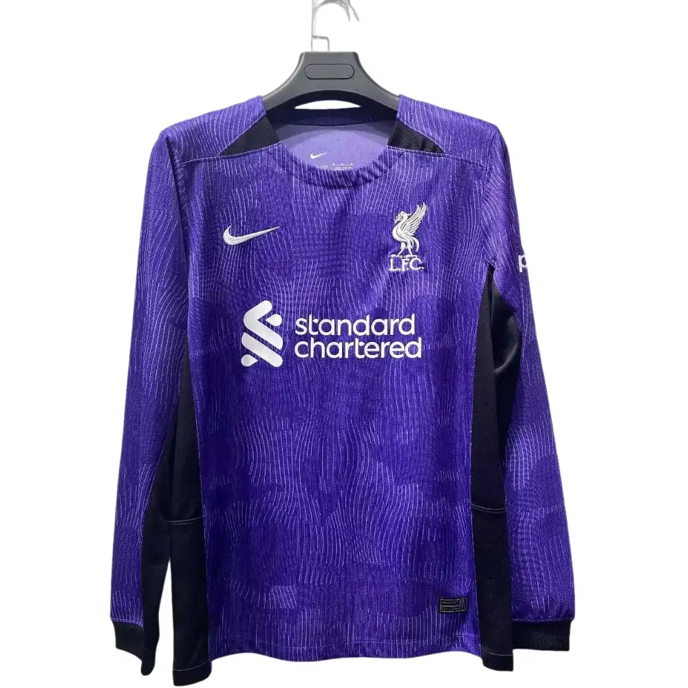 2023/2024 Long Sleeve Liverpool Third Away Football Shirt 1:1 Thai Quality - Fans Edition
