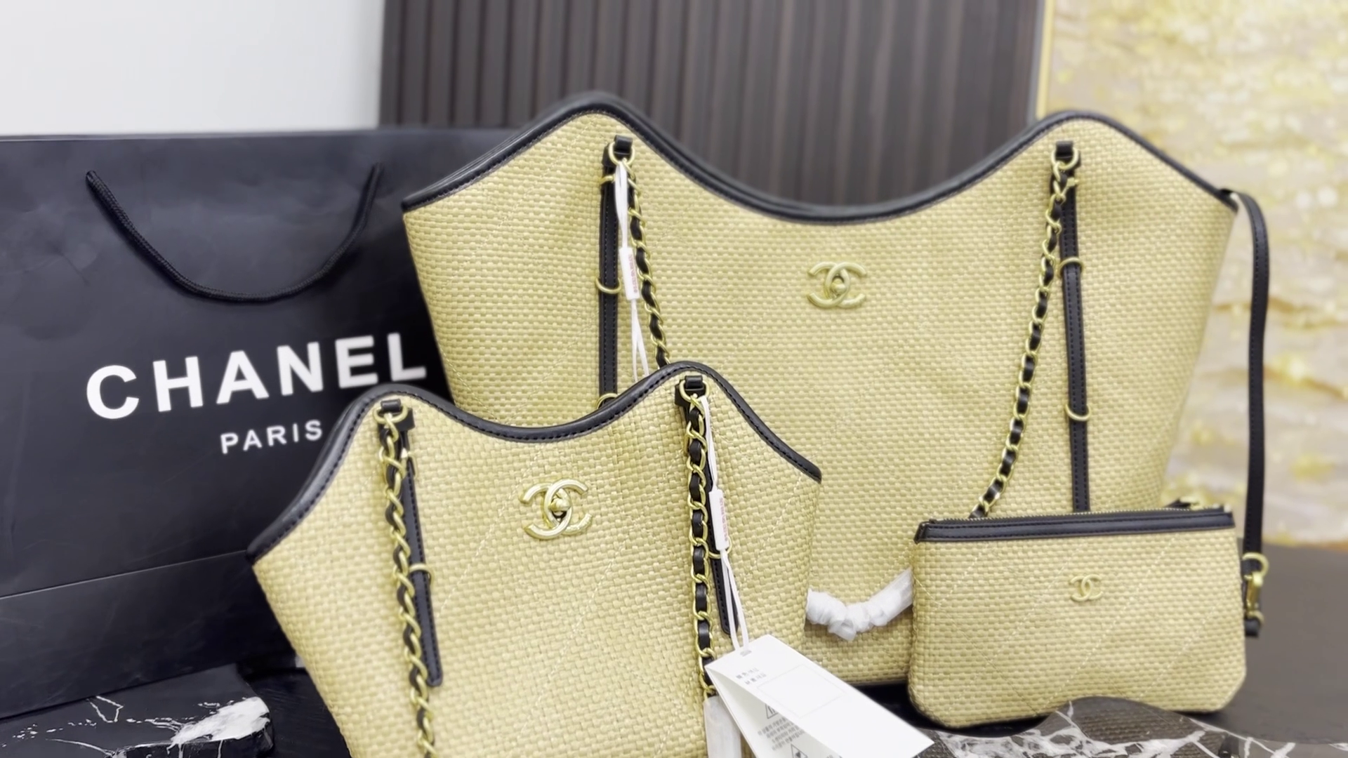 Chanel Woven Tote Bag