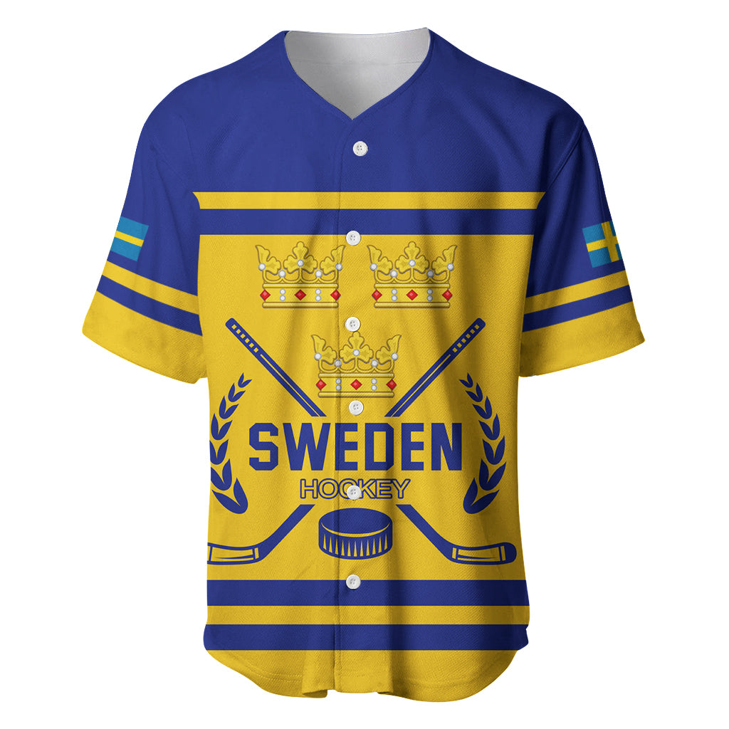Sweden Hockey 2024 Baseball Jersey Tre Kronor Come on LT01
