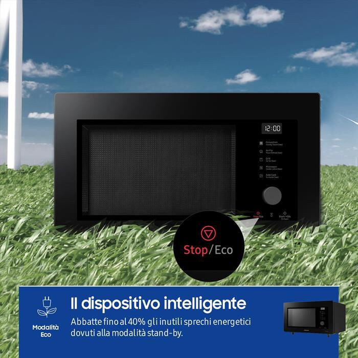 SAMSUNG - Forno microonde MC32DG7646KKE1-VETRO NERO