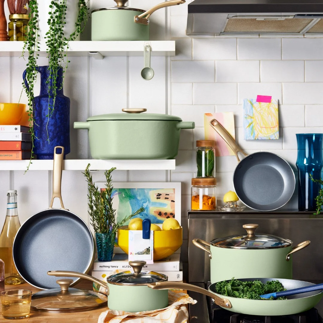 Beautiful 6 Quart Enamel Dutch Oven, Black Sesame by Drew Barrymore