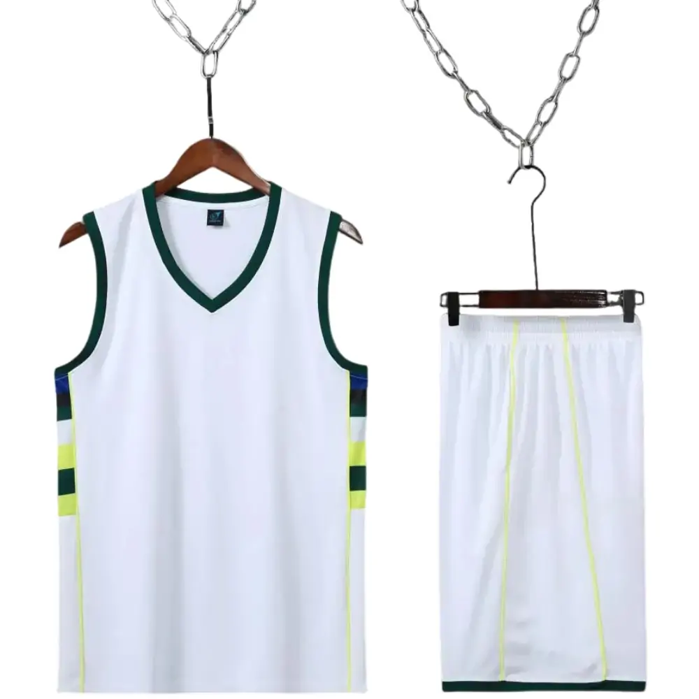 Bucks basketball uniform white suit（Customizable name and number）