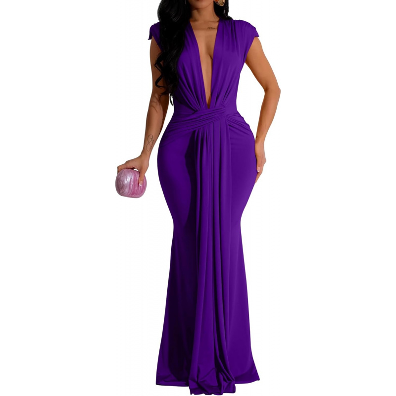 Women's Elegant Sleeveless Deep V Neck