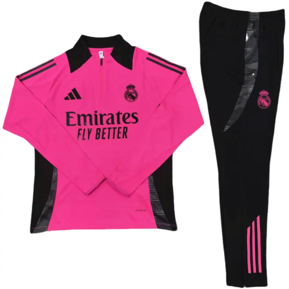 2024-25 New Season Real Madrid Rose Red Children's Training Suit