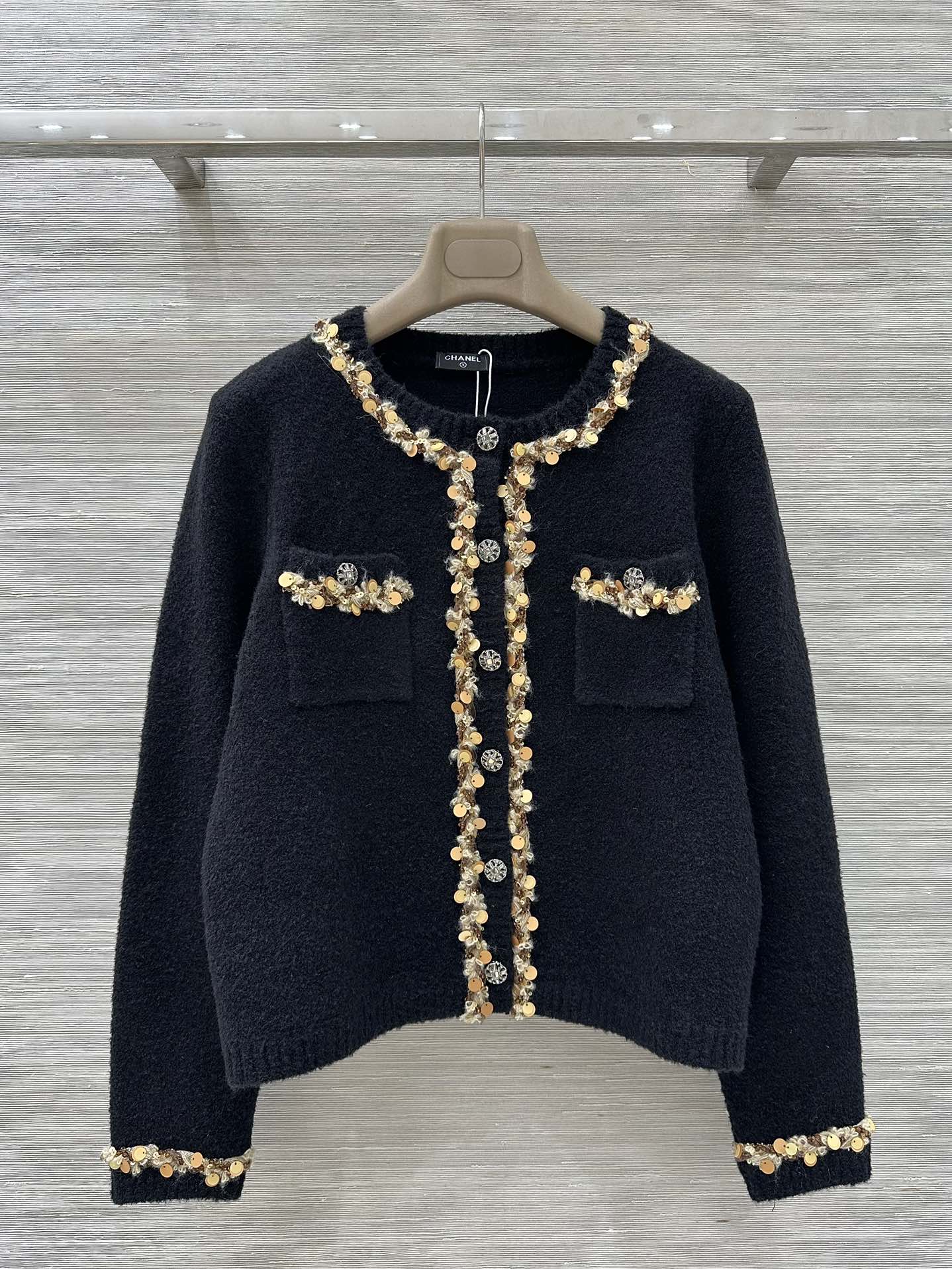 High-end handcrafted beaded cardigan