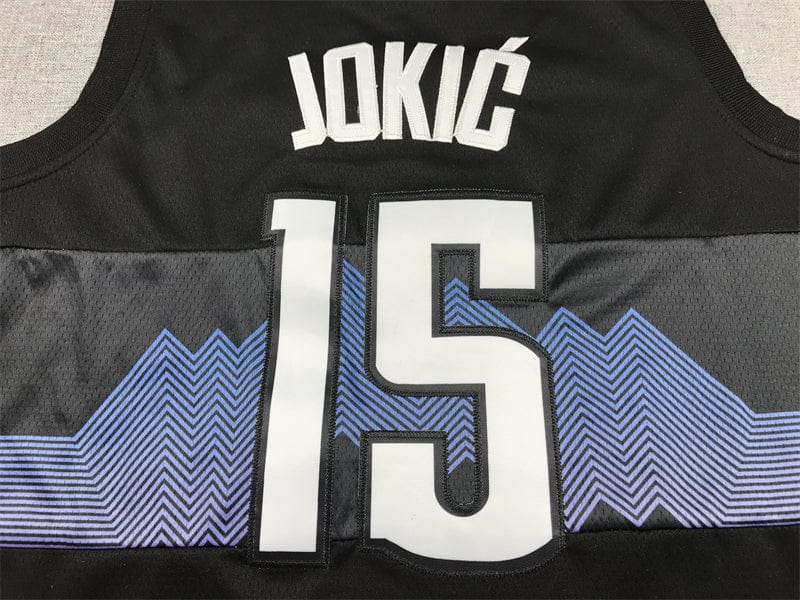 Men's Jersey 2024 Season Nuggets #15 Black City Edition JOKIC