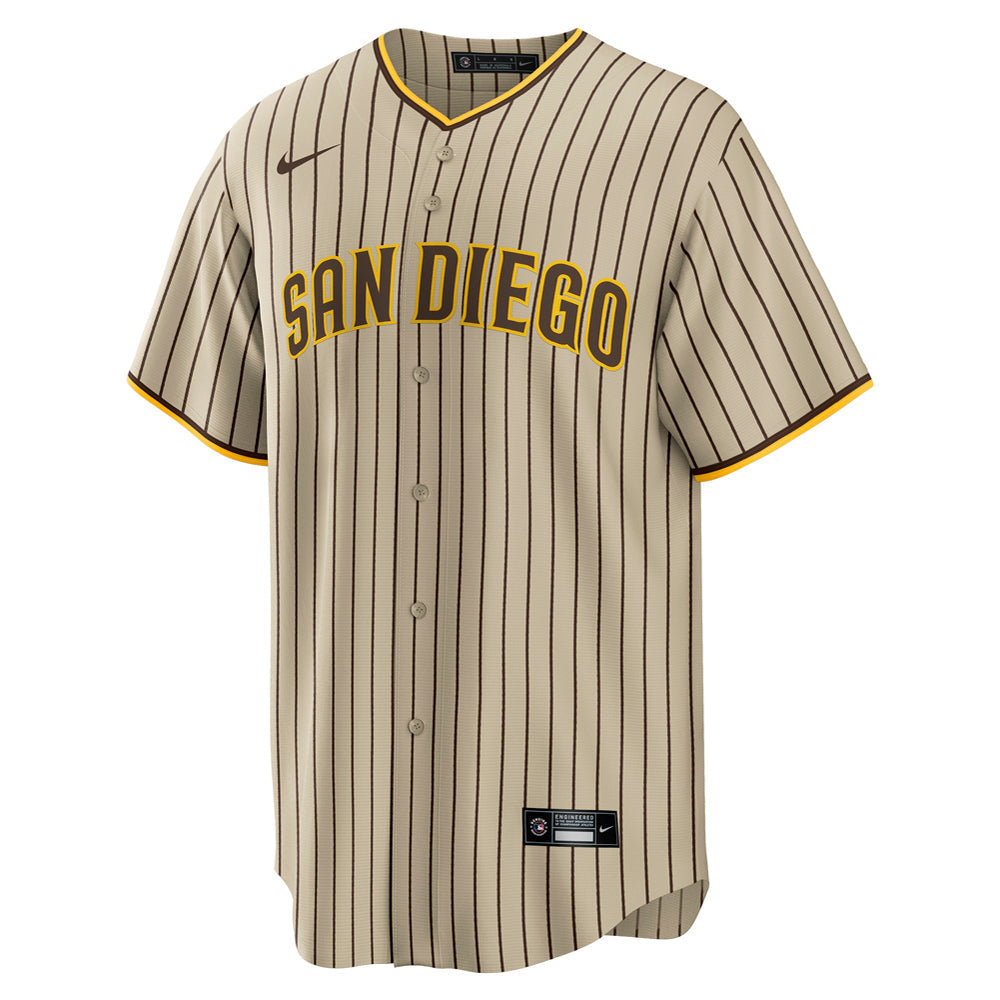 Men's San Diego Padres Juan Soto Alternate Player Jersey - Tan/Brown