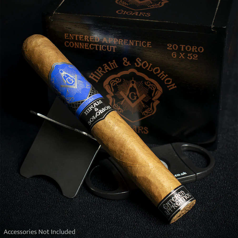 Hiram and Solomon Entered Apprentice Connecticut Toro Cigar - Single