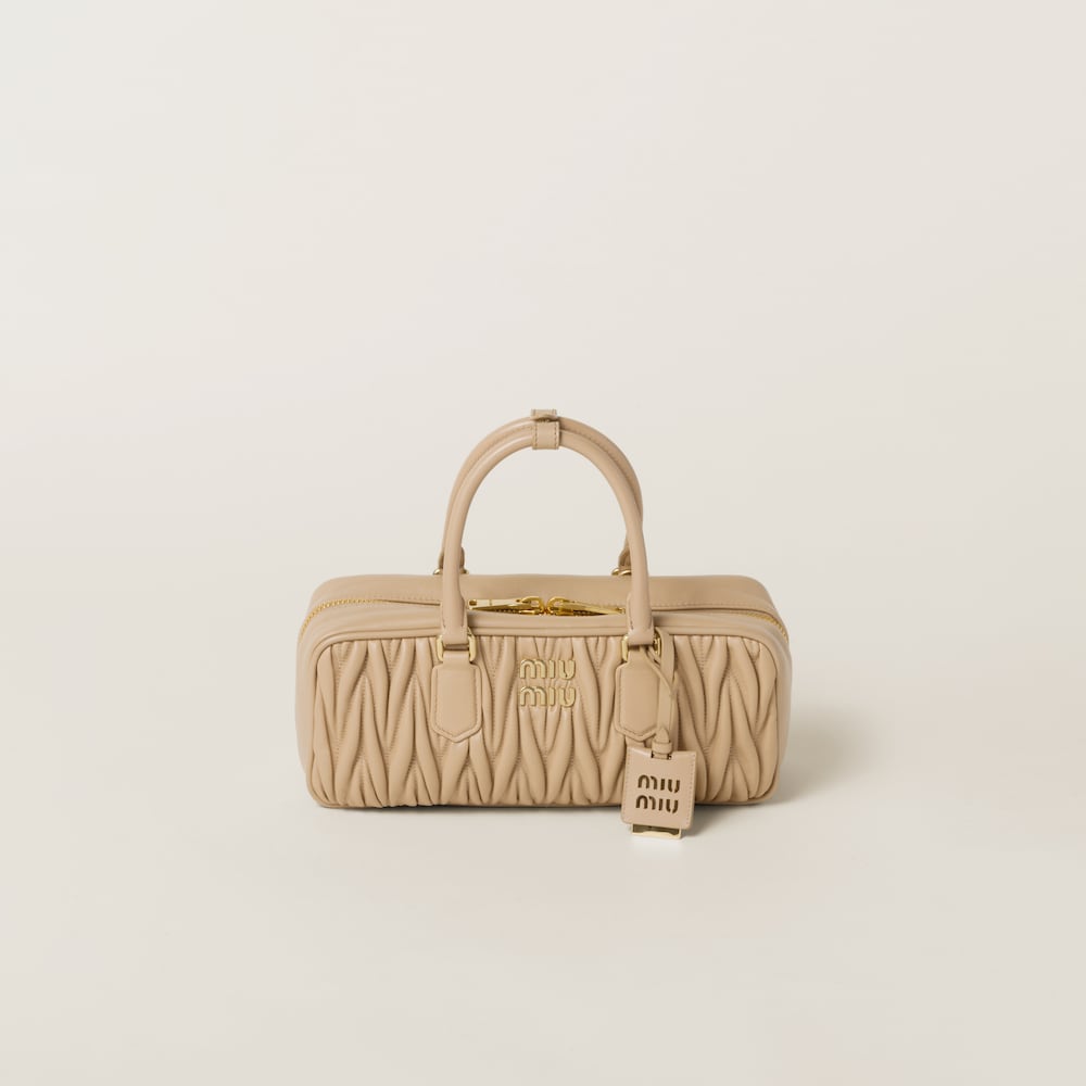 Large Arcadie matelassé nappa leather bag