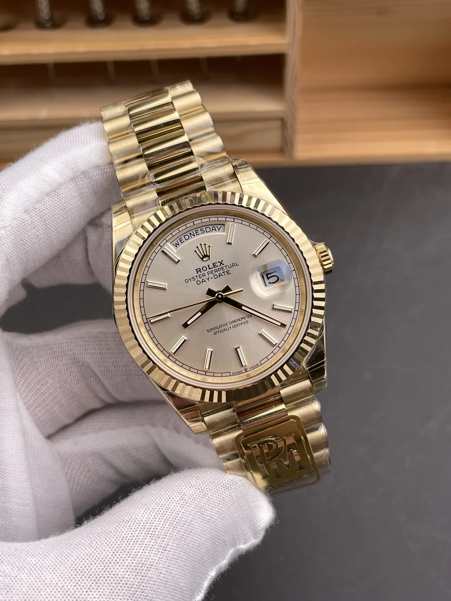 Rolex Day-Date Silver 40mm