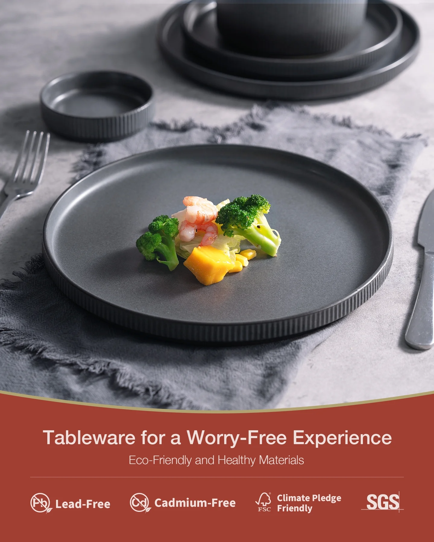 Famiware Star Stoneware Dinnerware Sets, Plates and Bowls Set for 4, 12 Piece Dish Set, Cappuccino White