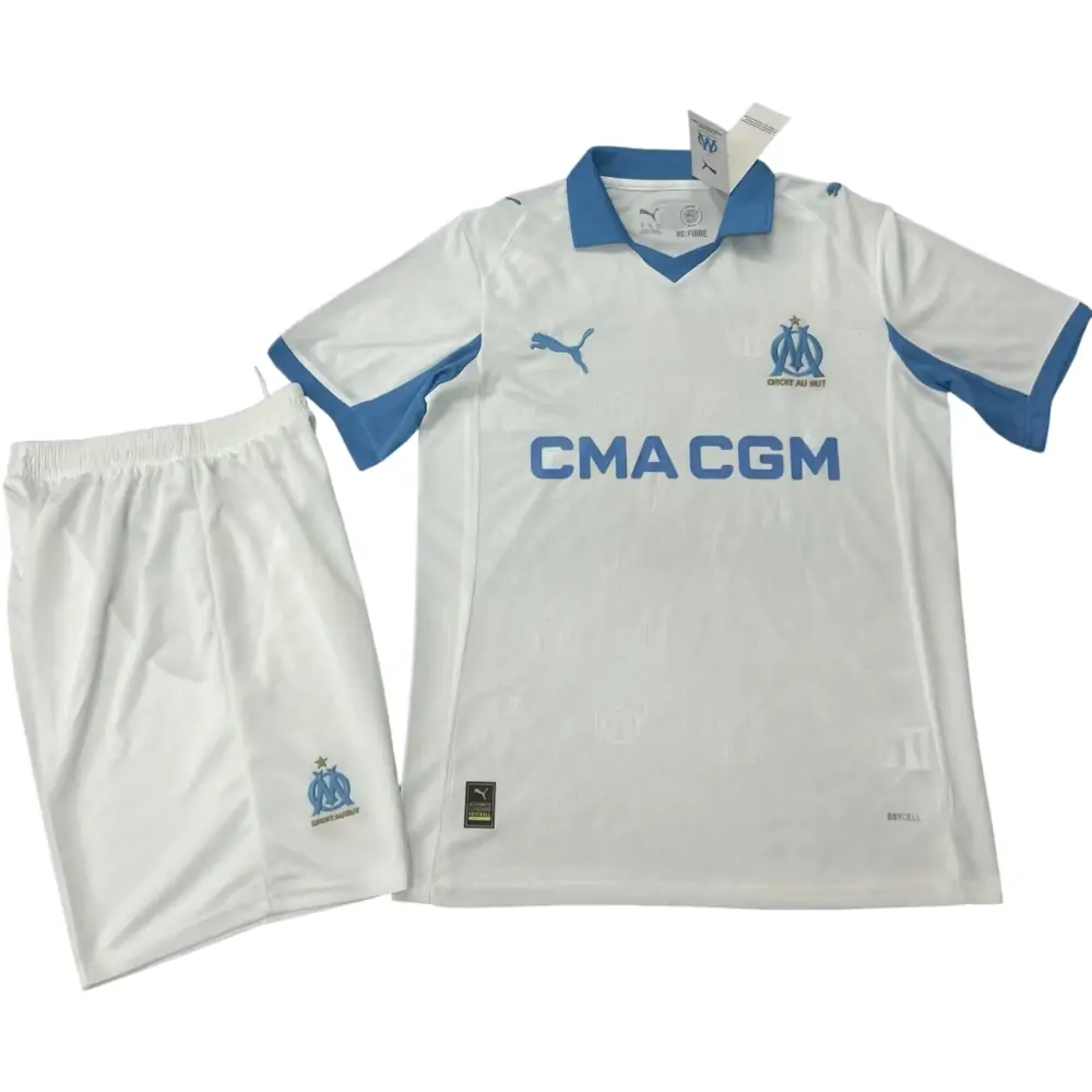 25-26 Marseille Home Jersey Adult Kit - Fans Edition
