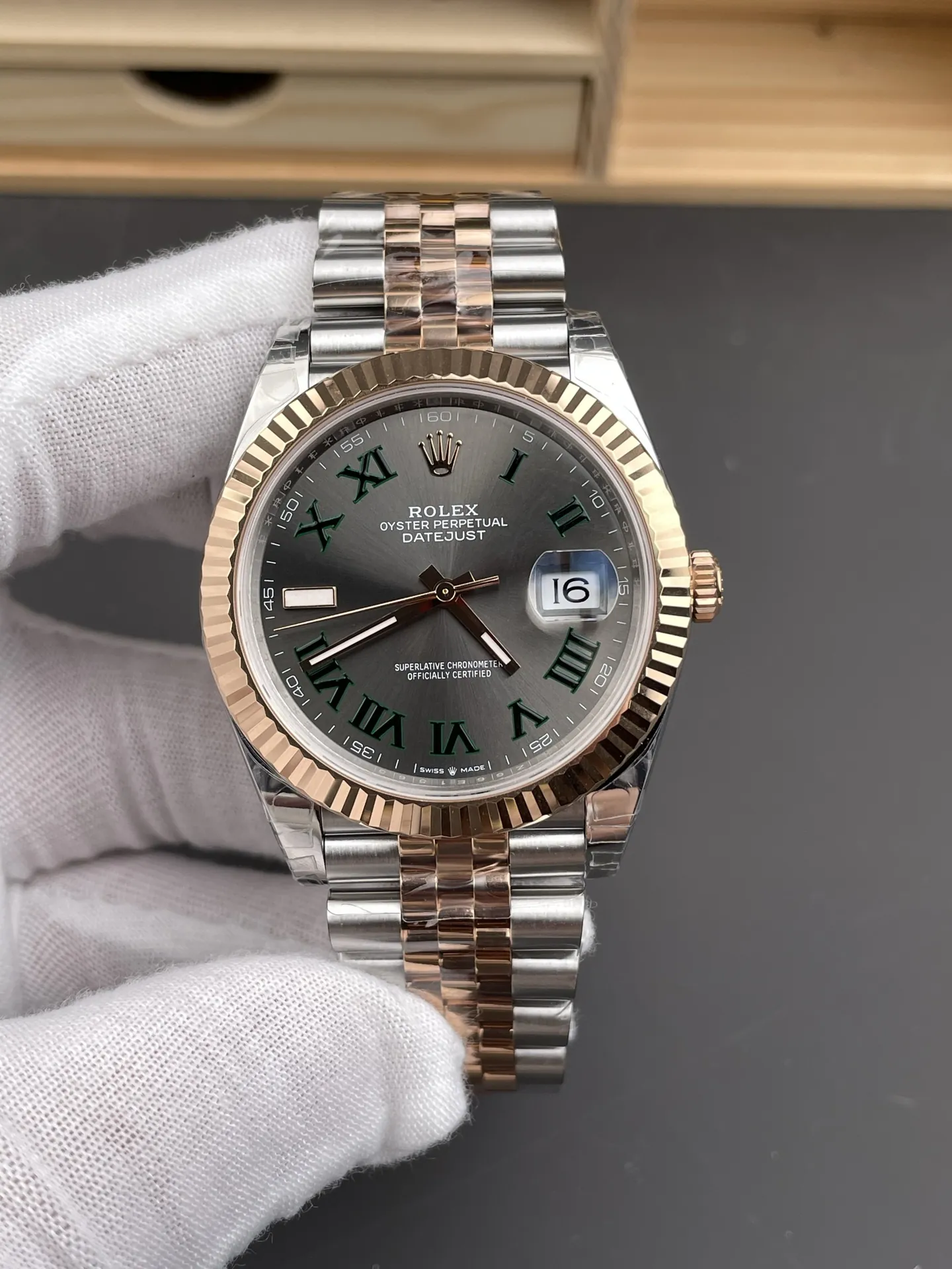 Rolex Datejust Two-Tone Rose Gold 41mm