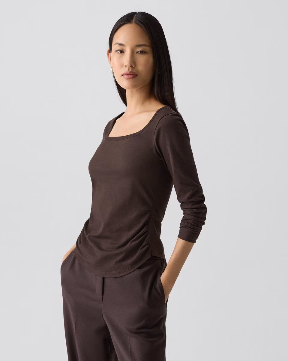 Square Neck Tee in Certified Organic Cotton