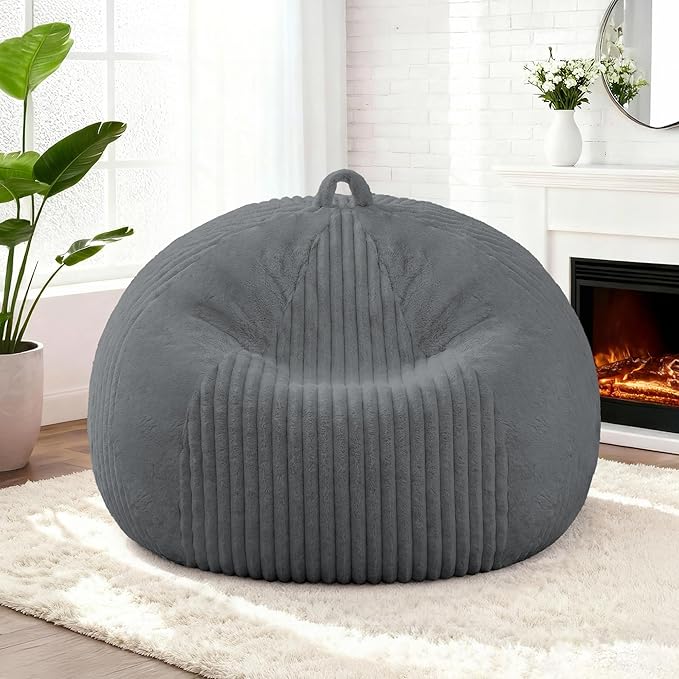 BUBBLEBEAN 2FT Bean Bag Chairs Teardrop Beanbag Chair