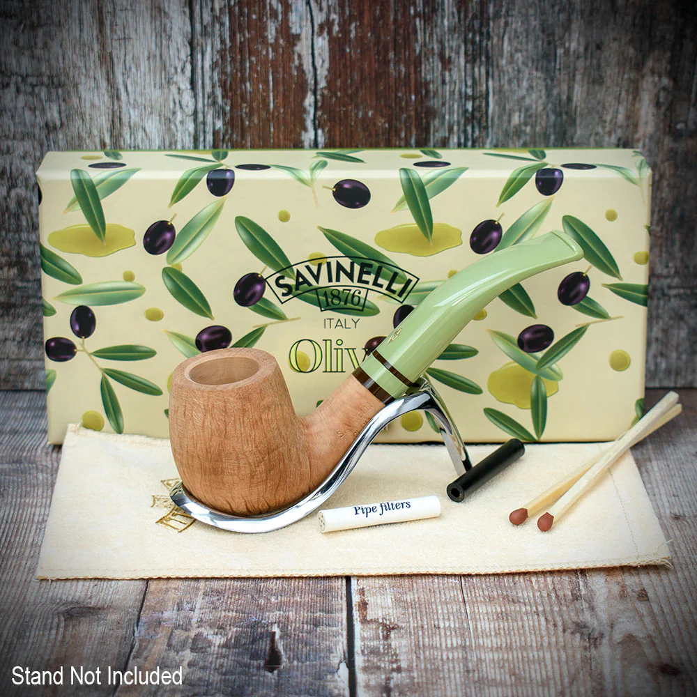 Savinelli Oliva Natural Rustic 601 - 6mm Briar Pipe